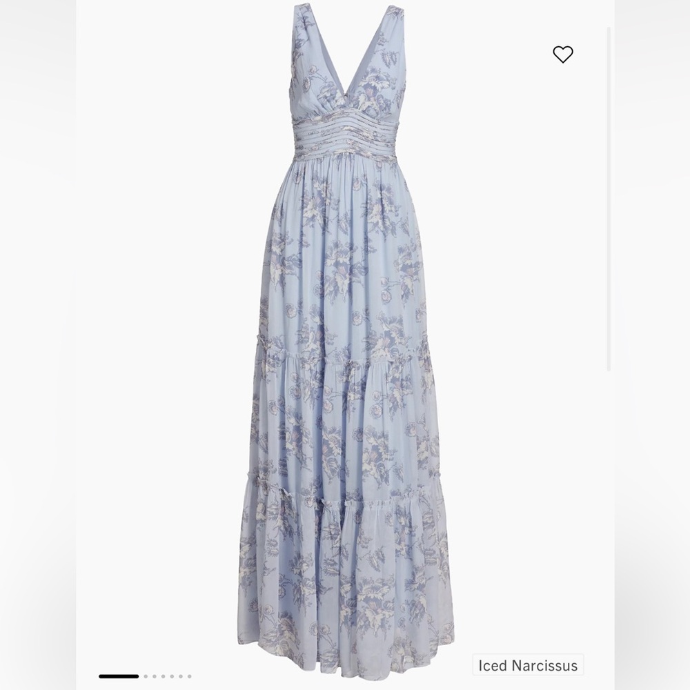 Sachin & Babi Justine Floral Empire Gown